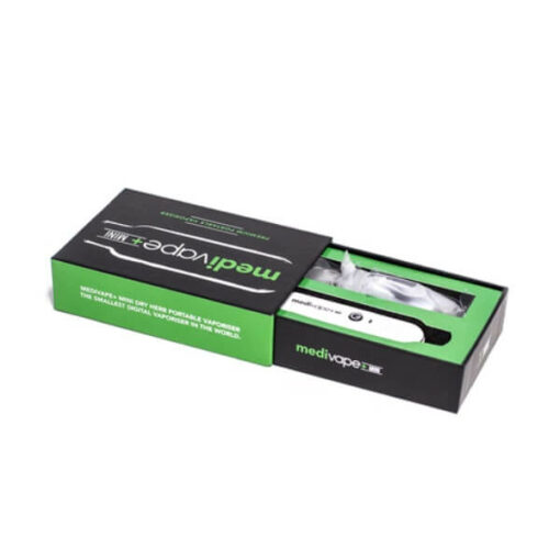 Medivape mini pen waterfall packaging box contents dry herb vaporizer 1