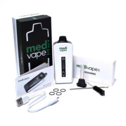 Medivape dry herb vaporizer package contents white