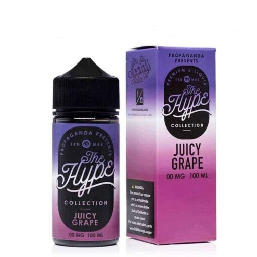 The hype collection juicy grape eliquid 100ml 0mg 1